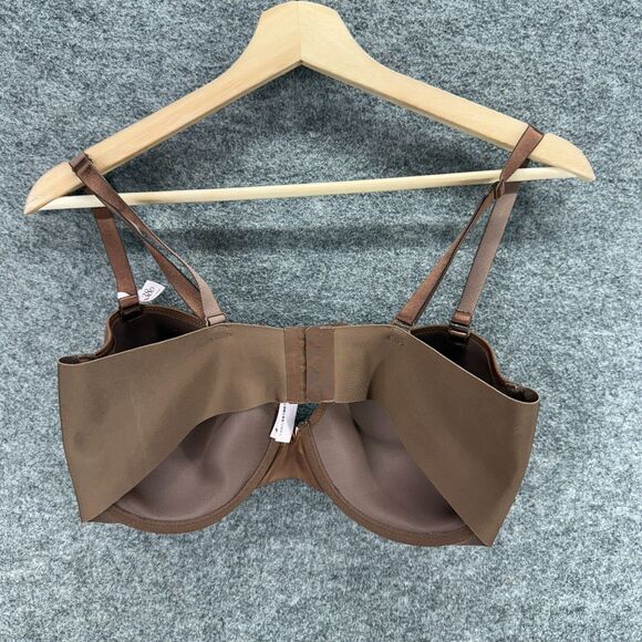 Victoria's Secret Bralette Bra Women 38D Brown Push Up Opaque Underwired Solid - Picture 2 of 6